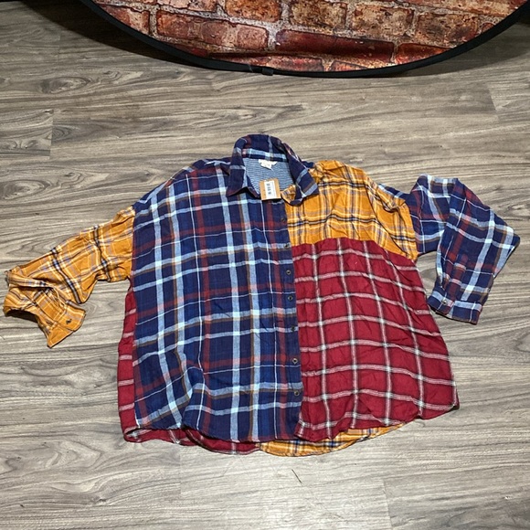 Romantic Gypsy Women's Plus Size Plaid Button Down Top Size 3X - Picture 6 of 11